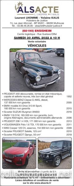 Vente aux enchères PEUGEOT 203